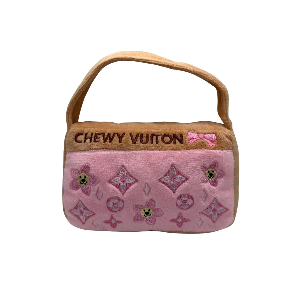 Plush Dog Toy | Chewy Vuiton Pink Blossom Purse
