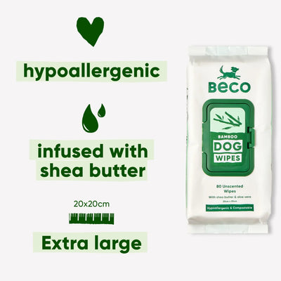 Bamboo Dog Wipes | Unscented