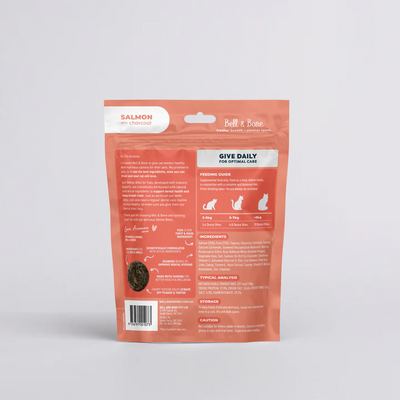 Bell & Bone Cat Dental Bites Salmon Charcoal. - Peticular