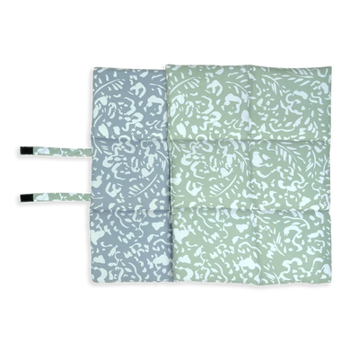 Large Travel Mat | Neutral Brushstroke's - Sage/Pebble