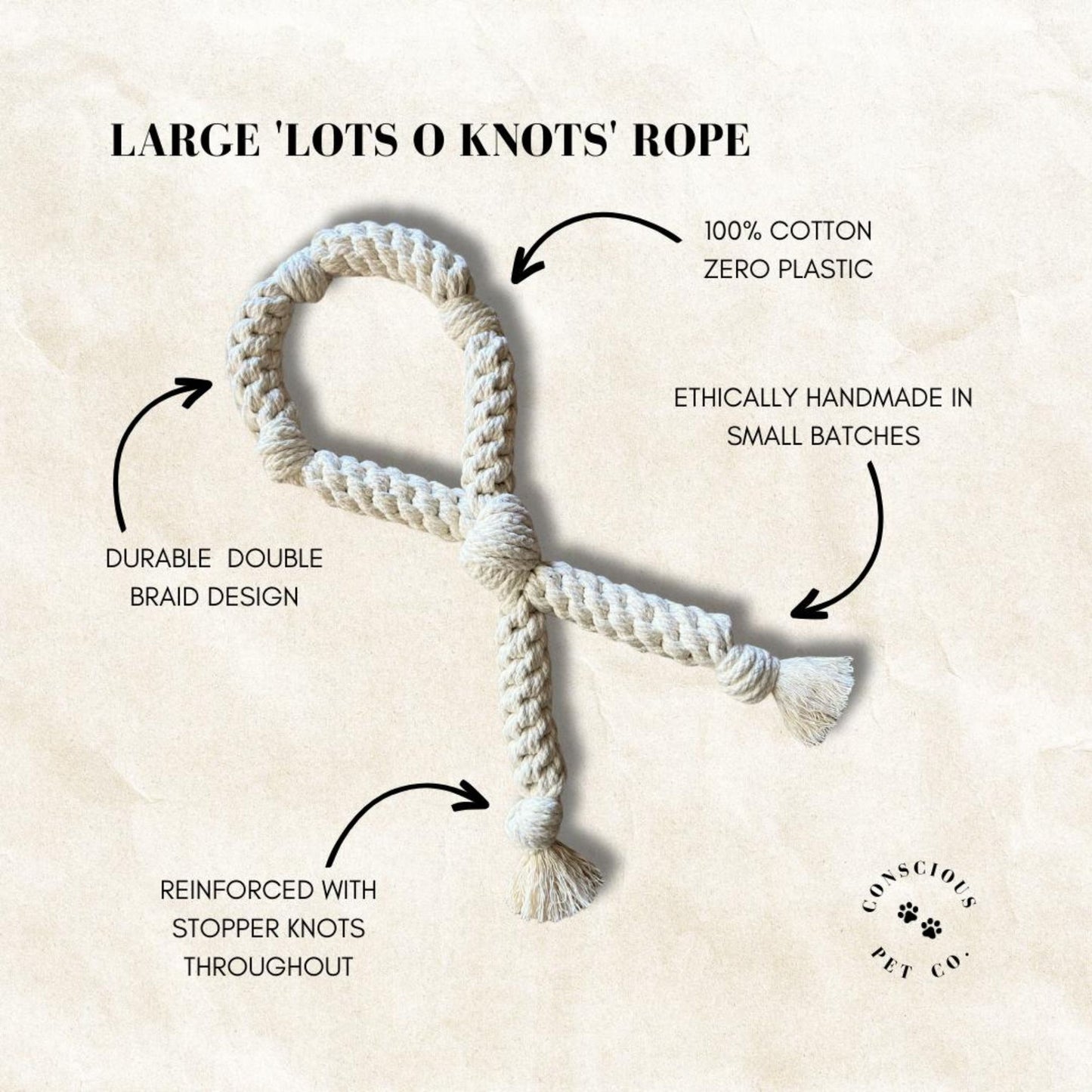 Lots O' Nots Rope Dog Toy