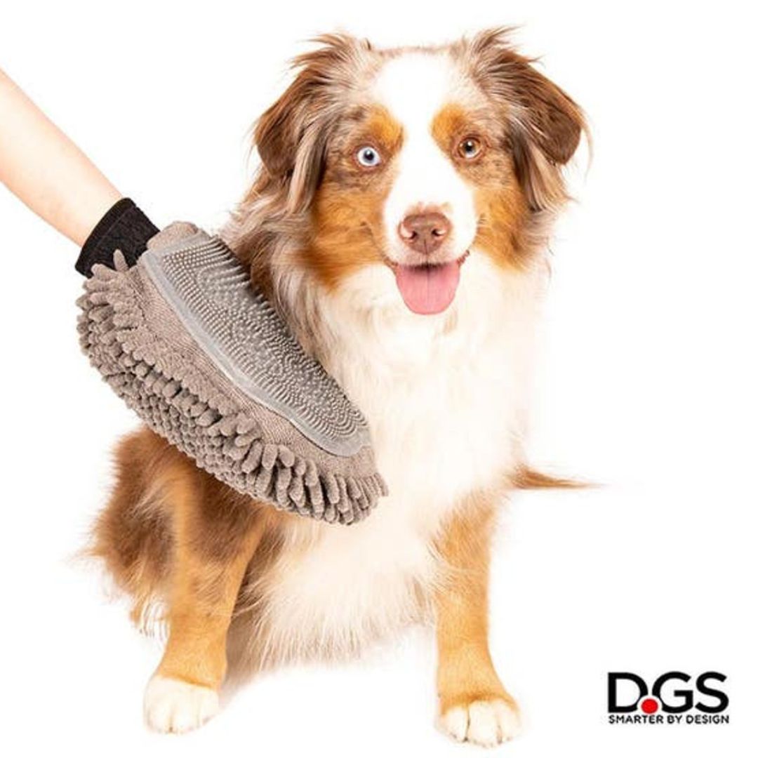Dirty Dog Grooming Mitt | Grey - Peticular