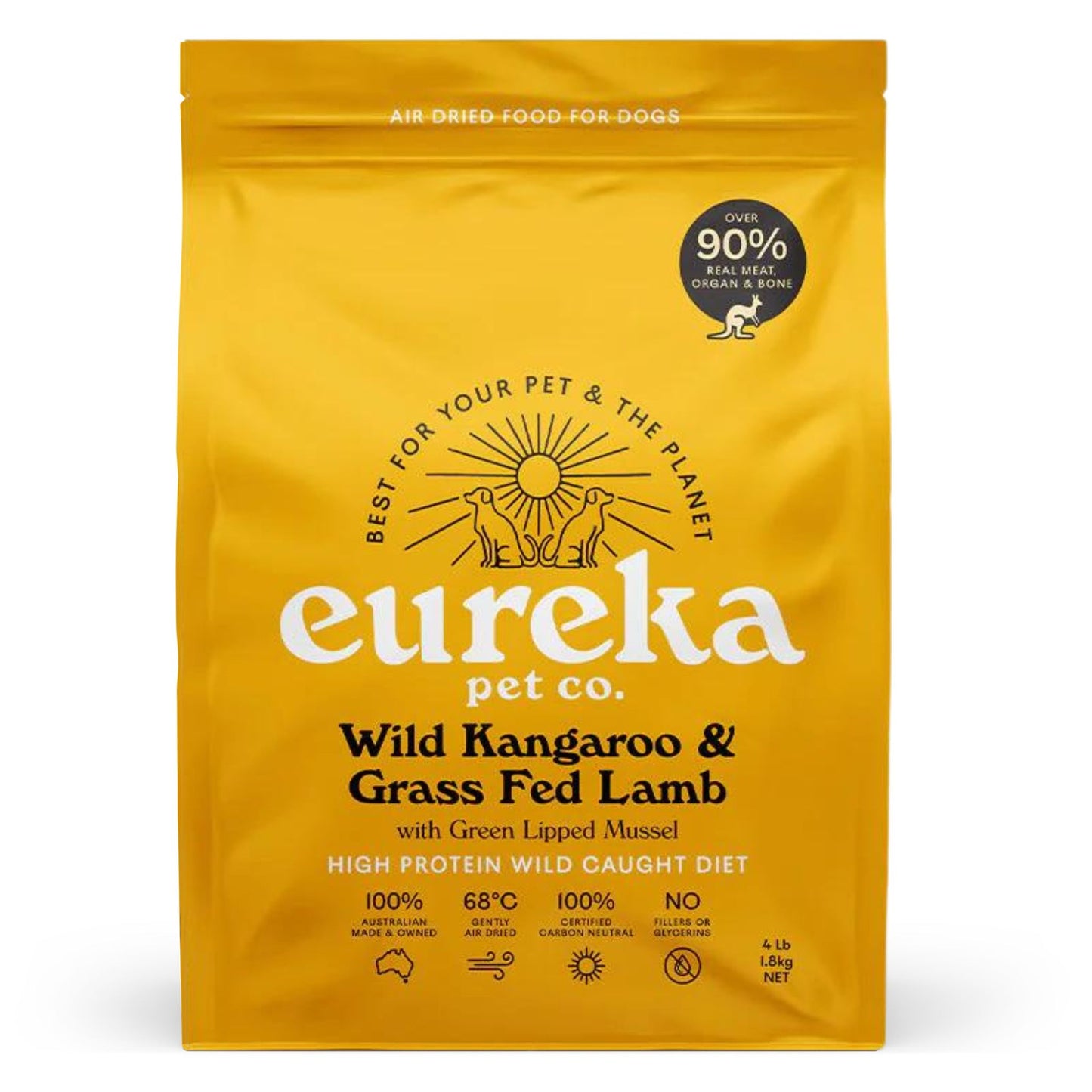 Wild Kangaroo & Grass Fed Lamb | Air Dried Dog Food