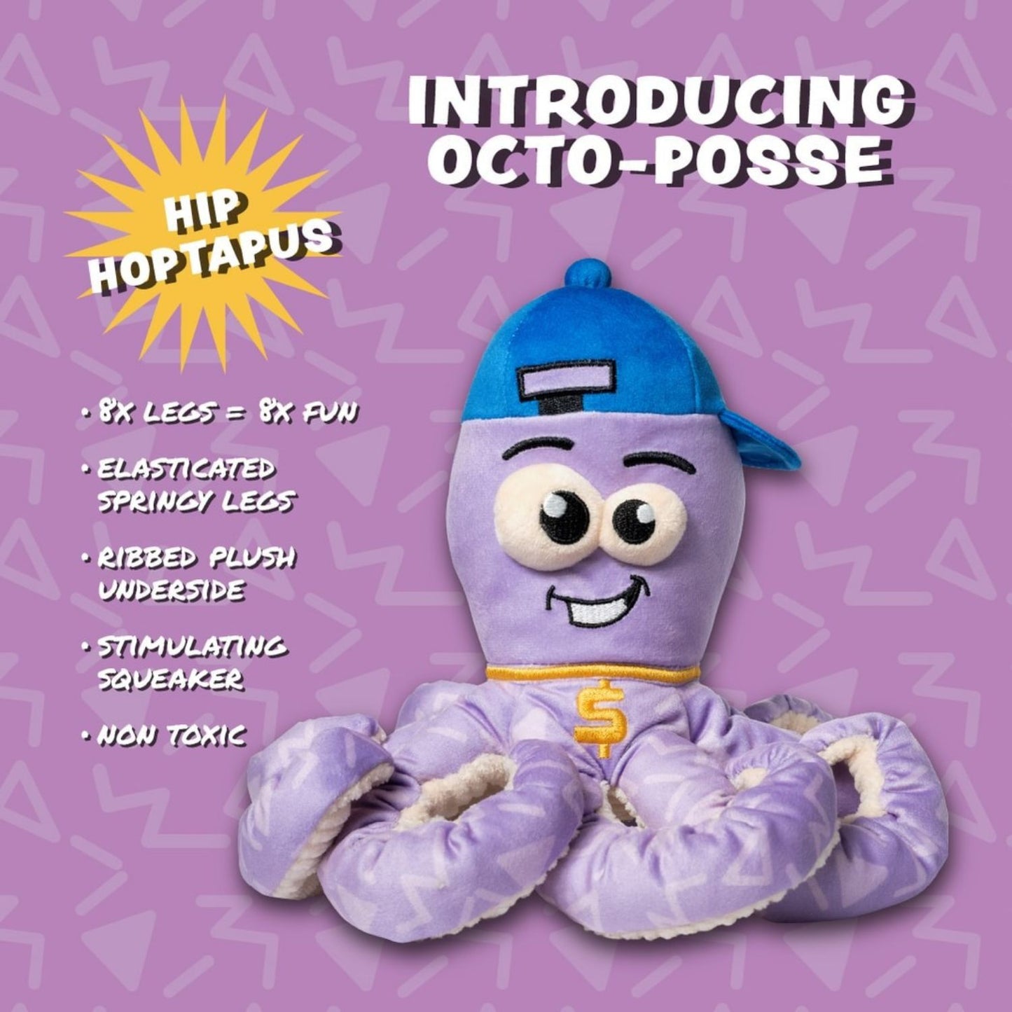 Hip-Hoptopus Dog Toy