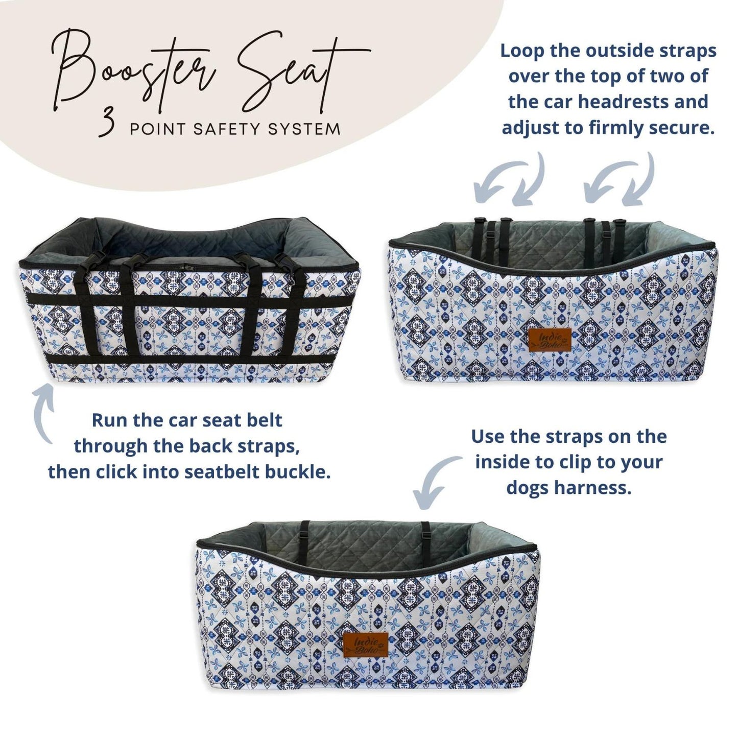 Car Pet Booster Double Seat | Sunset Cockatoo - Peticular