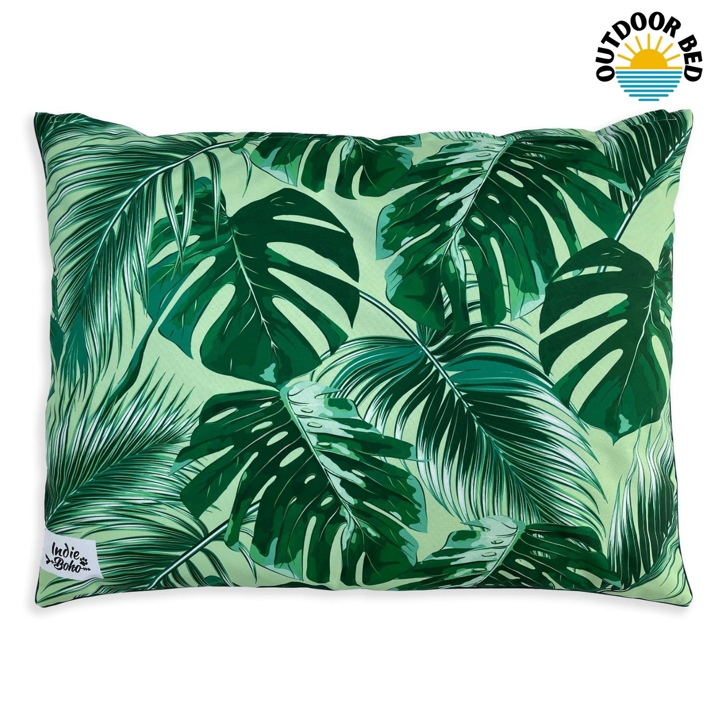 Outdoor Dog Bed | Tropical Leaves