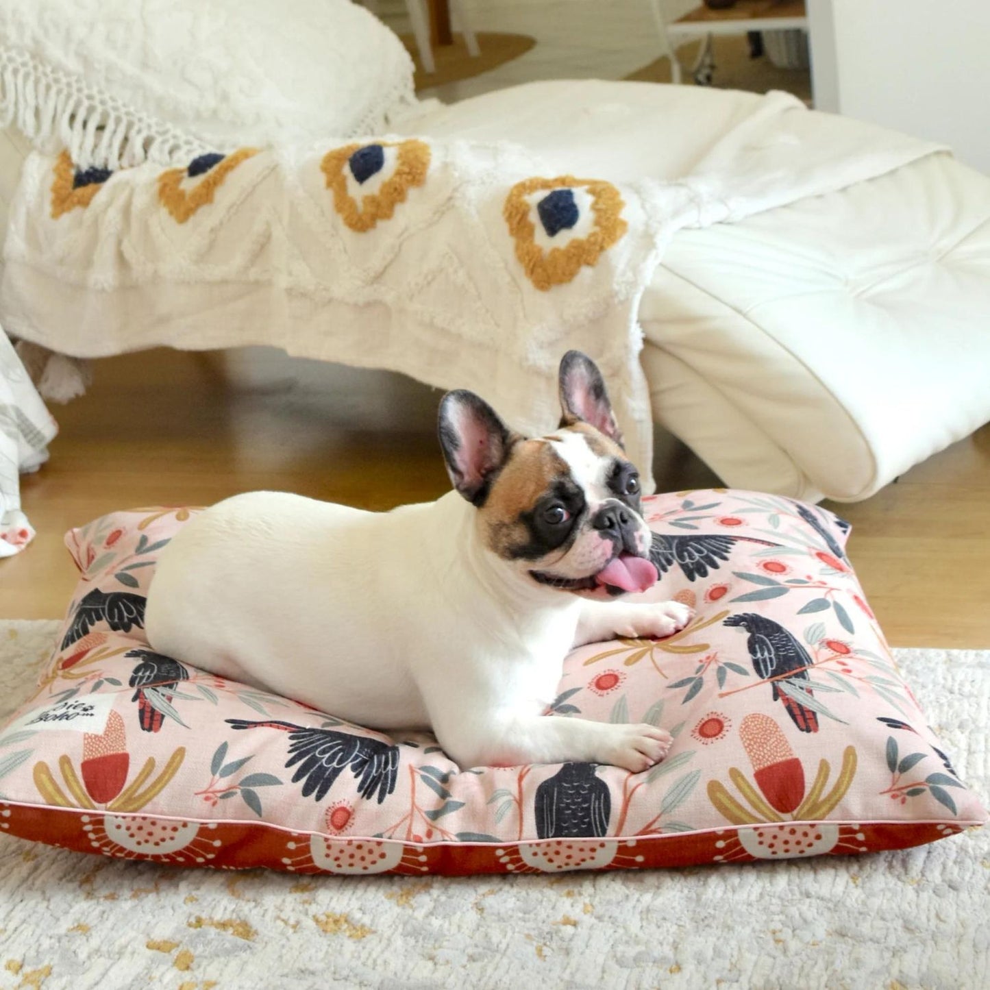 Indoor Dog Bed | Sunset Cockatoo