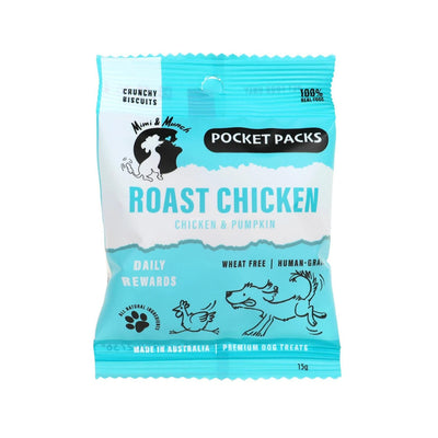 Roast Chicken Dog Biscuits | Pocket Pack