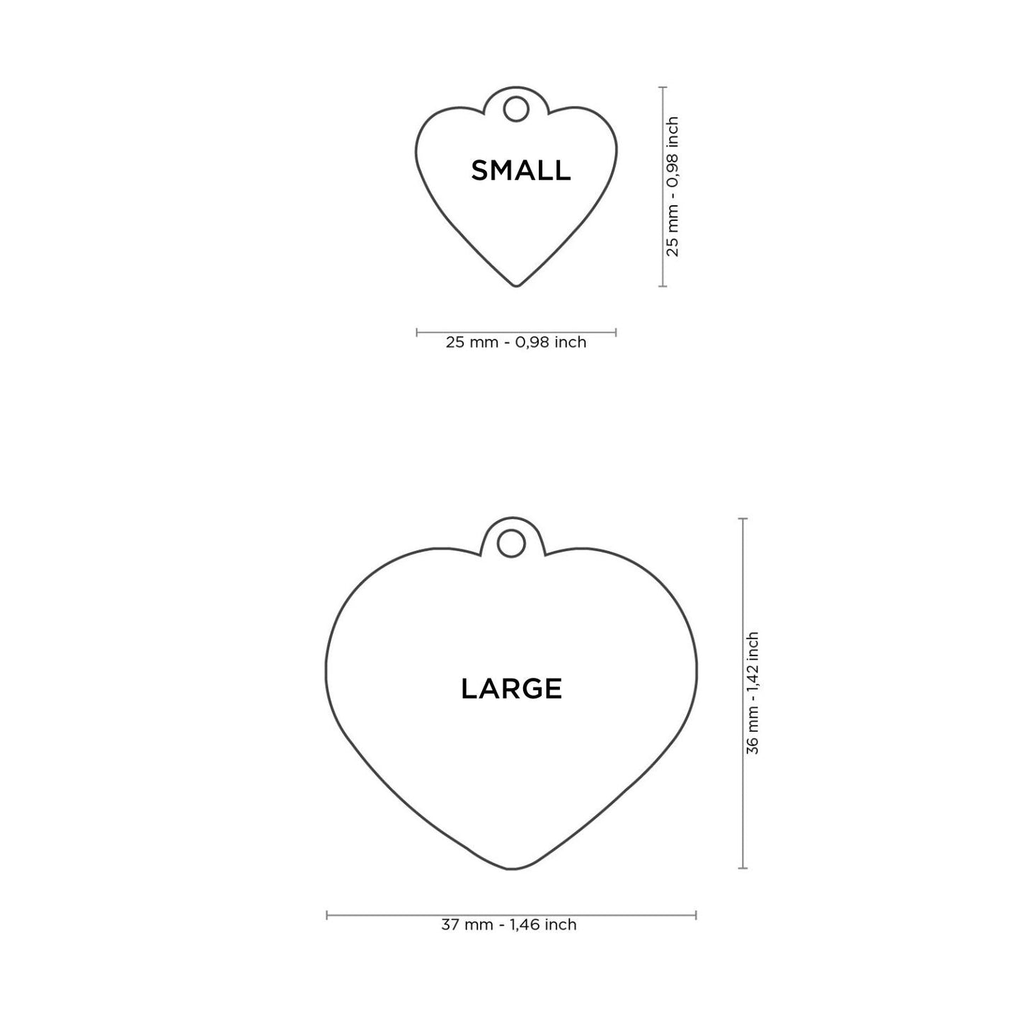 Pet ID Tag | Basic Handmade Pastel Blue Heart + FREE Engraving