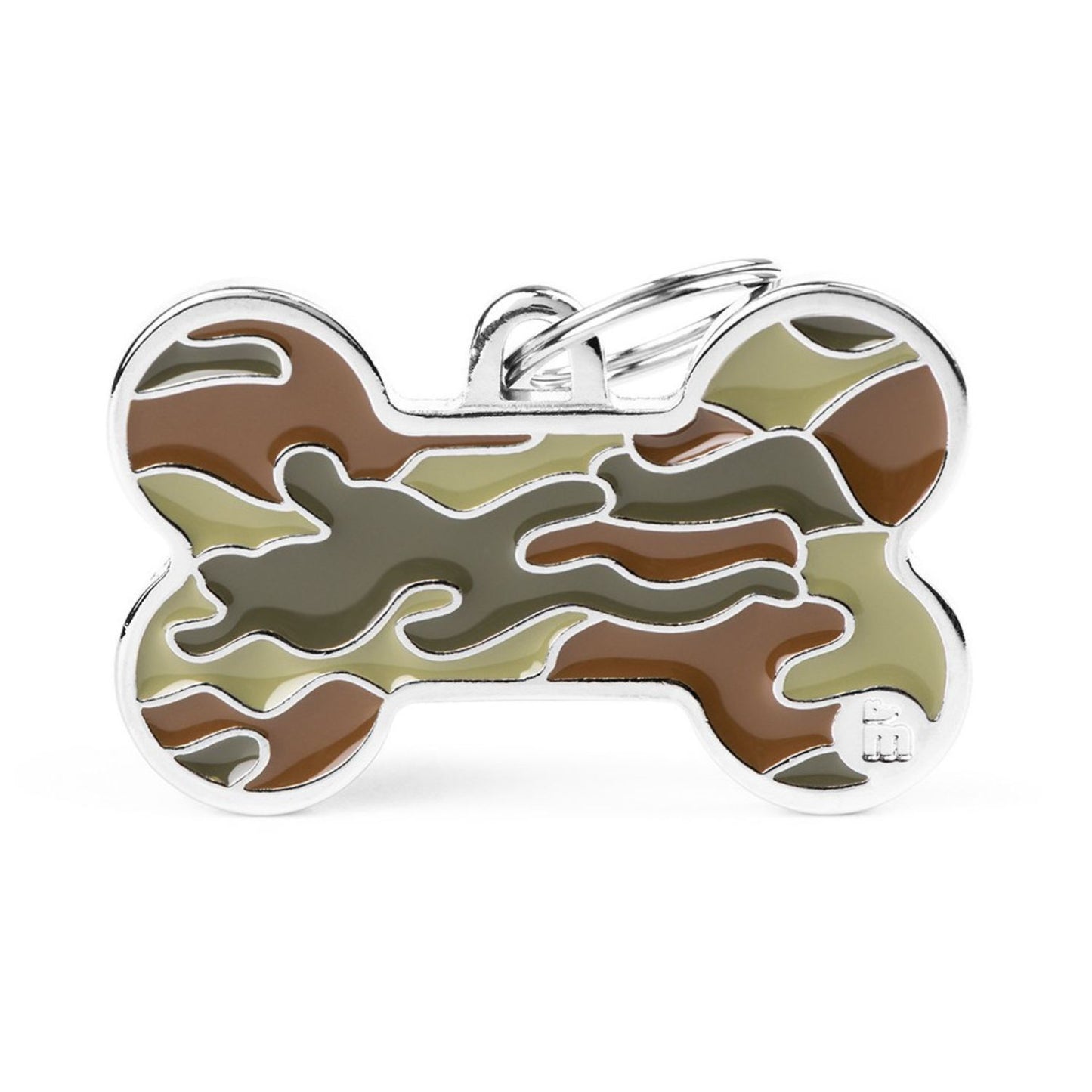 Pet ID Tag | Camouflage Bone + FREE Engraving