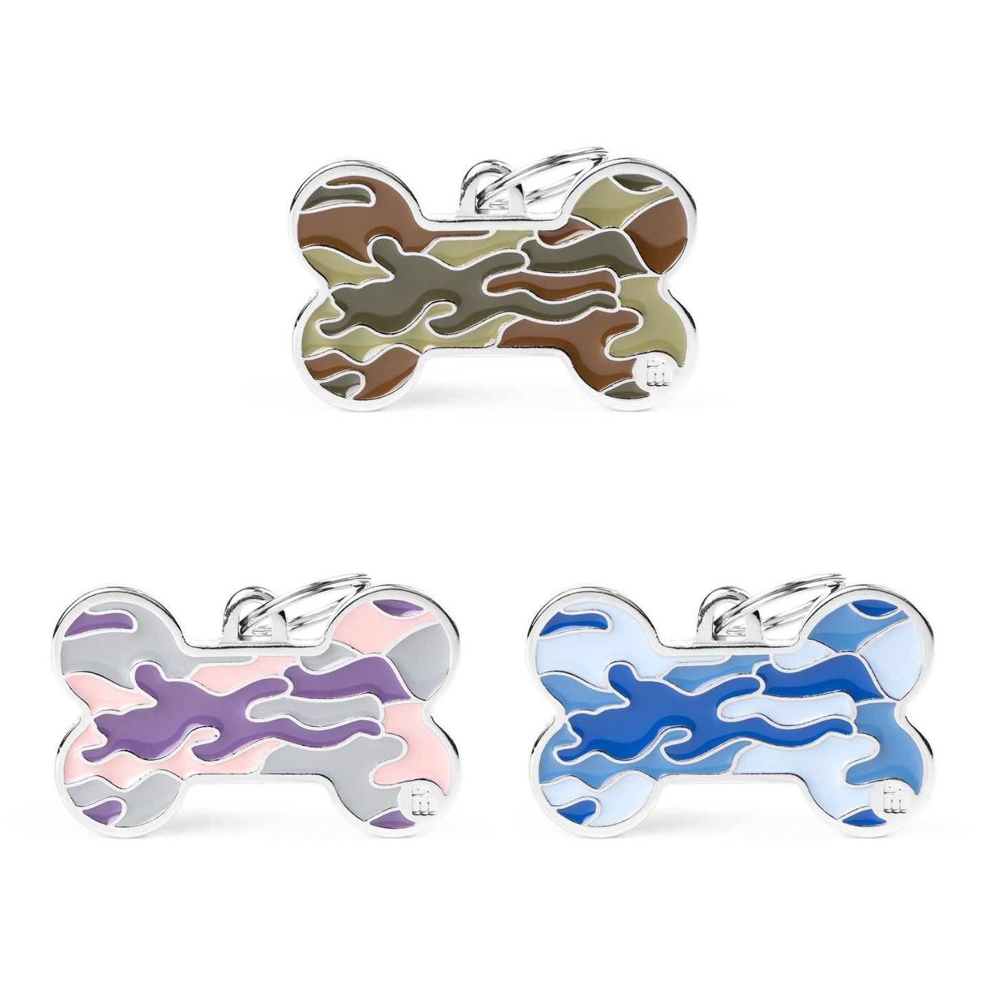 Pet ID Tag | Camouflage Bone + FREE Engraving