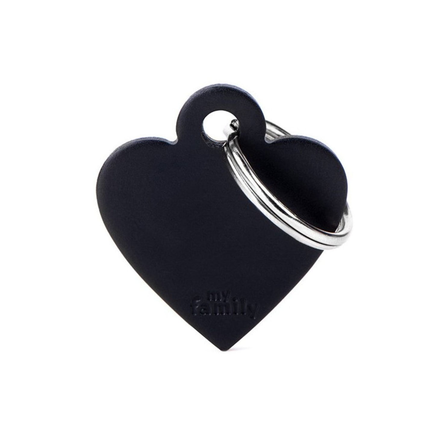 Pet ID Tag | Basic Heart Black + FREE Engraving