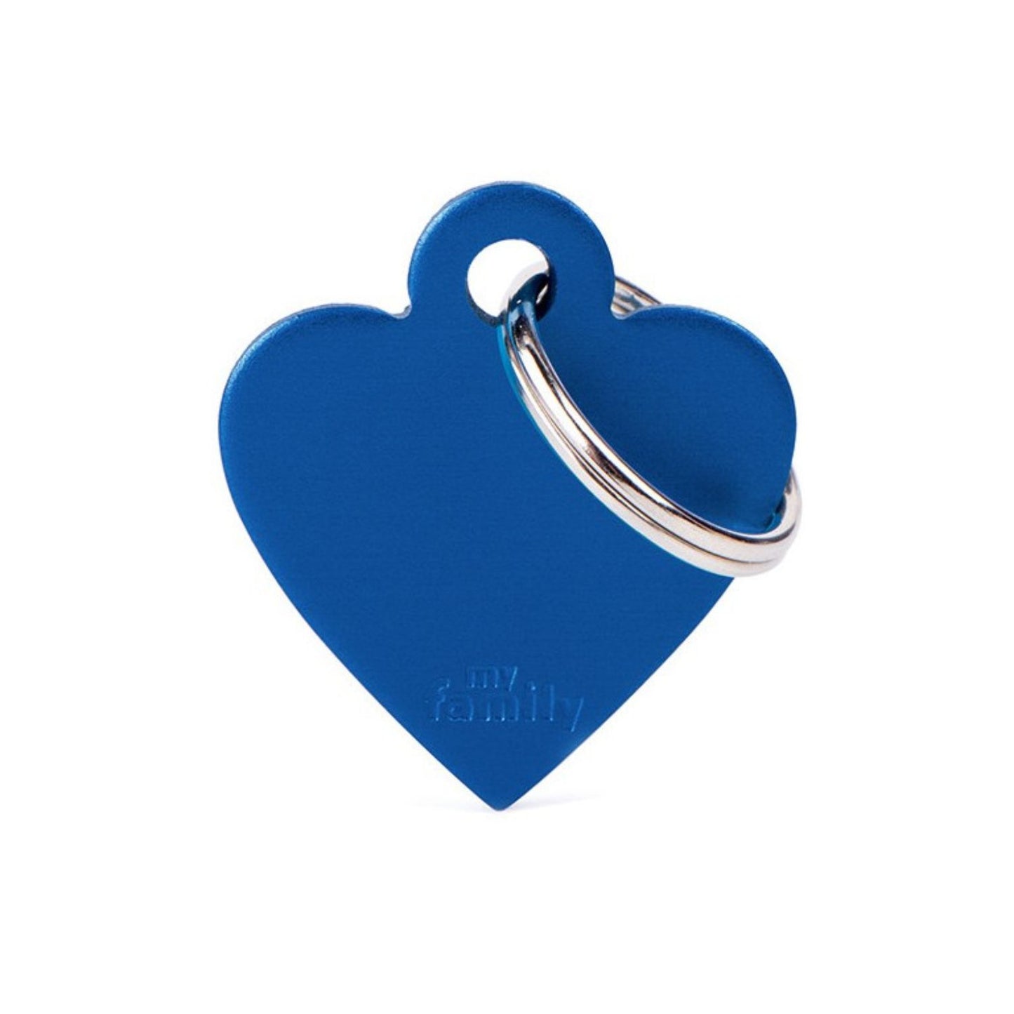 Pet ID Tag | Basic Heart Blue + FREE Engraving