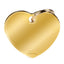 Pet ID Tag | Basic Heart Gold + FREE Engraving