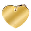 Pet ID Tag | Basic Heart Golden + FREE Engraving