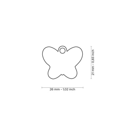 Pet ID Tag | Butterfly + FREE Engraving