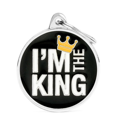 Pet ID Tag | I'm The King  + FREE Engraving
