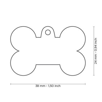 Pet ID Tag | Rainbow Bone + FREE Engraving