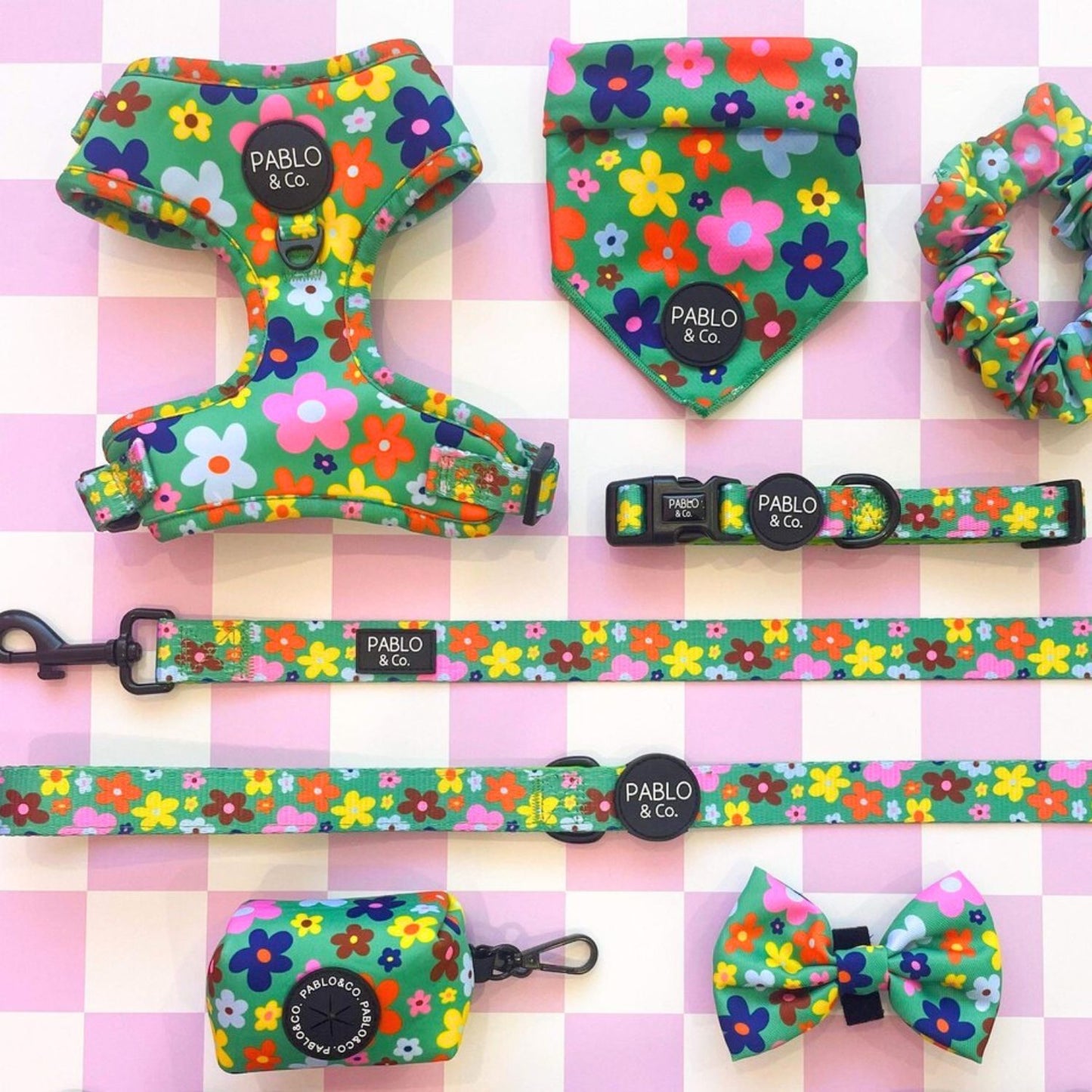 Funky Flowers | Adjustable Dog Harness