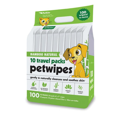 Bamboo Pet Wipes Travel Pack