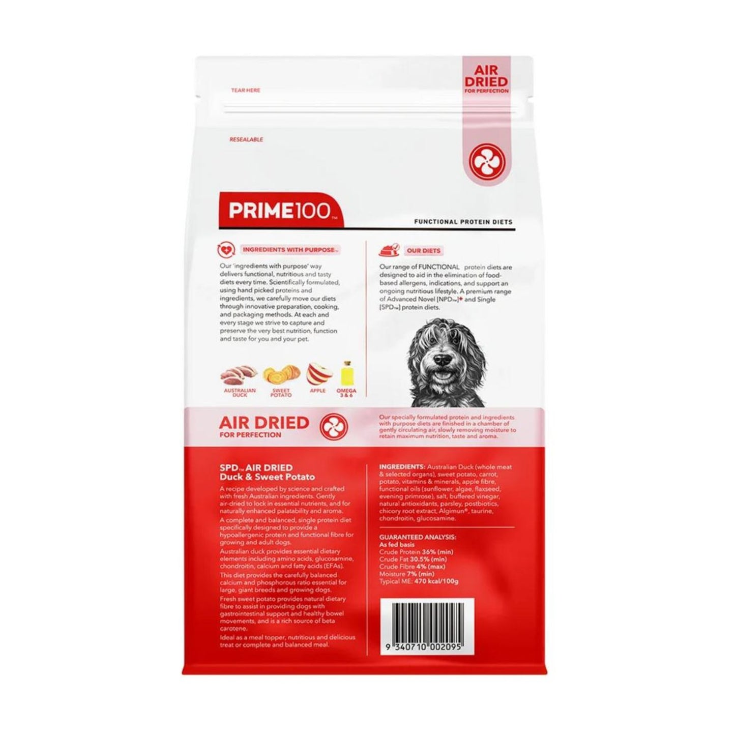 SPD Air Dried Dog Food | Duck & Sweet Potato