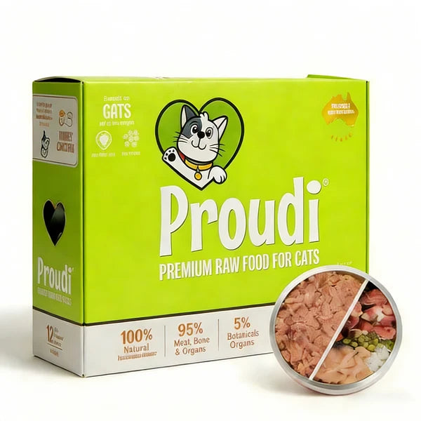 Proudi Frozen Raw Cat Food | Lamb