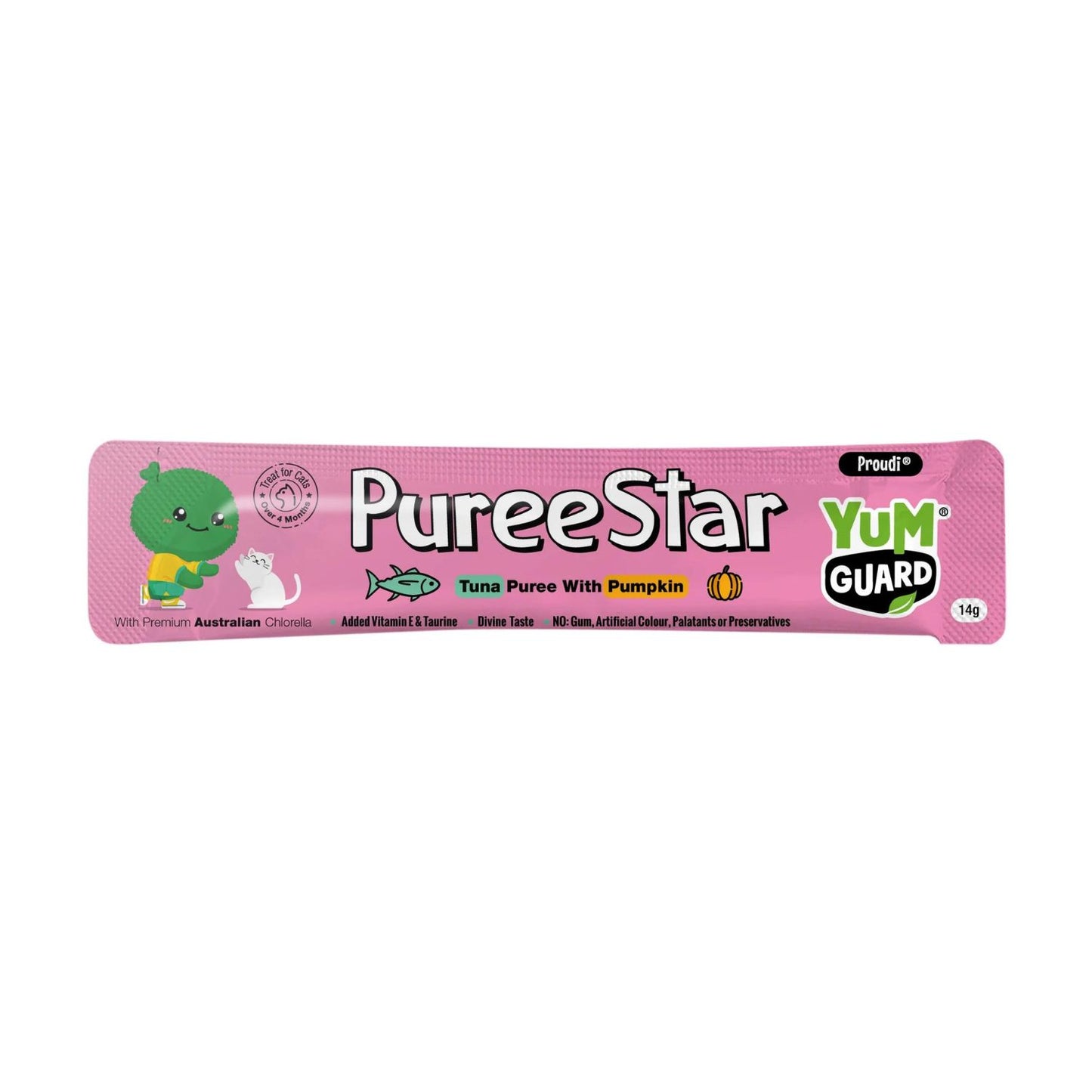 YumGuard Puree Star Cat Treat | Tuna & Pumpkin