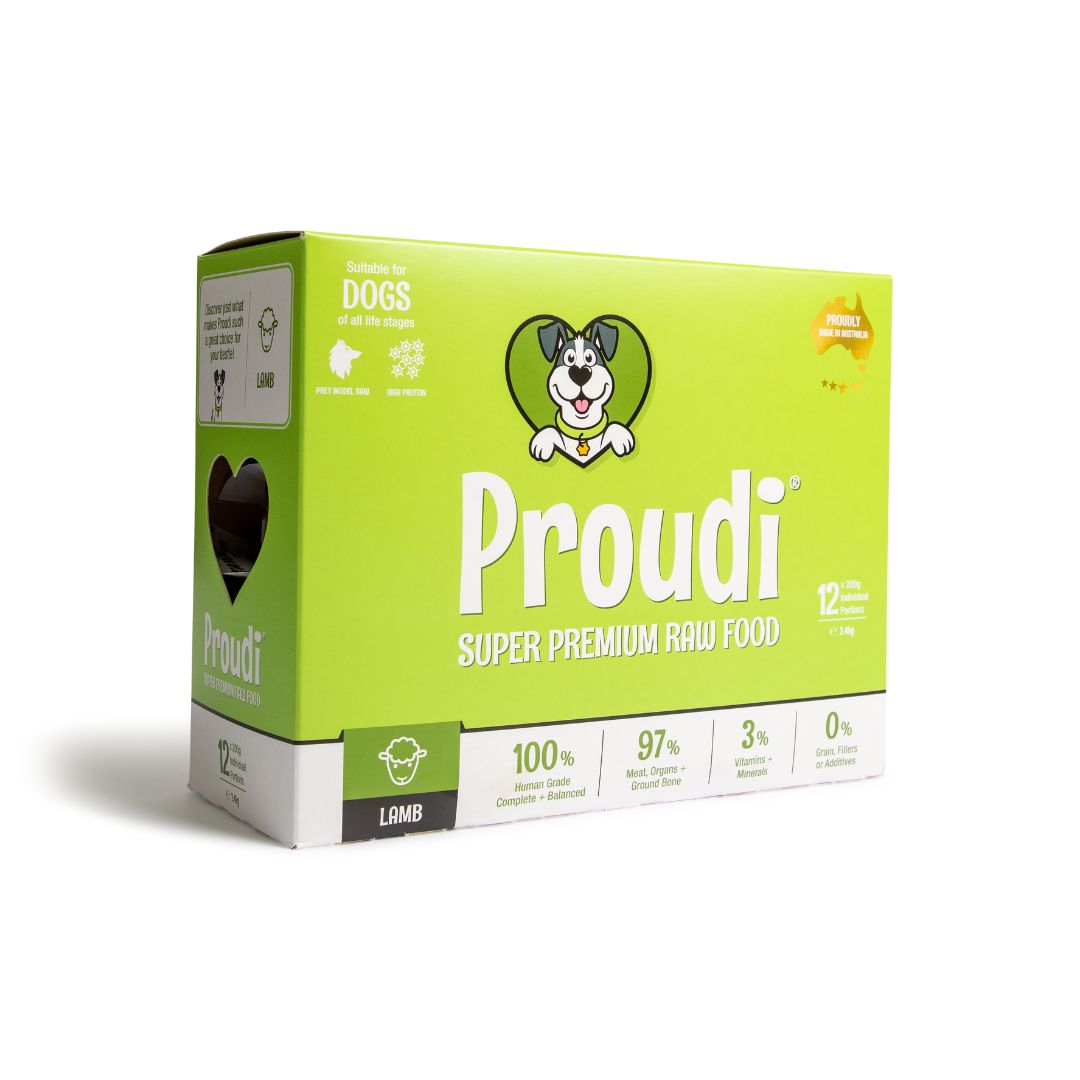 Proudi Frozen Raw Dog Food | Lamb