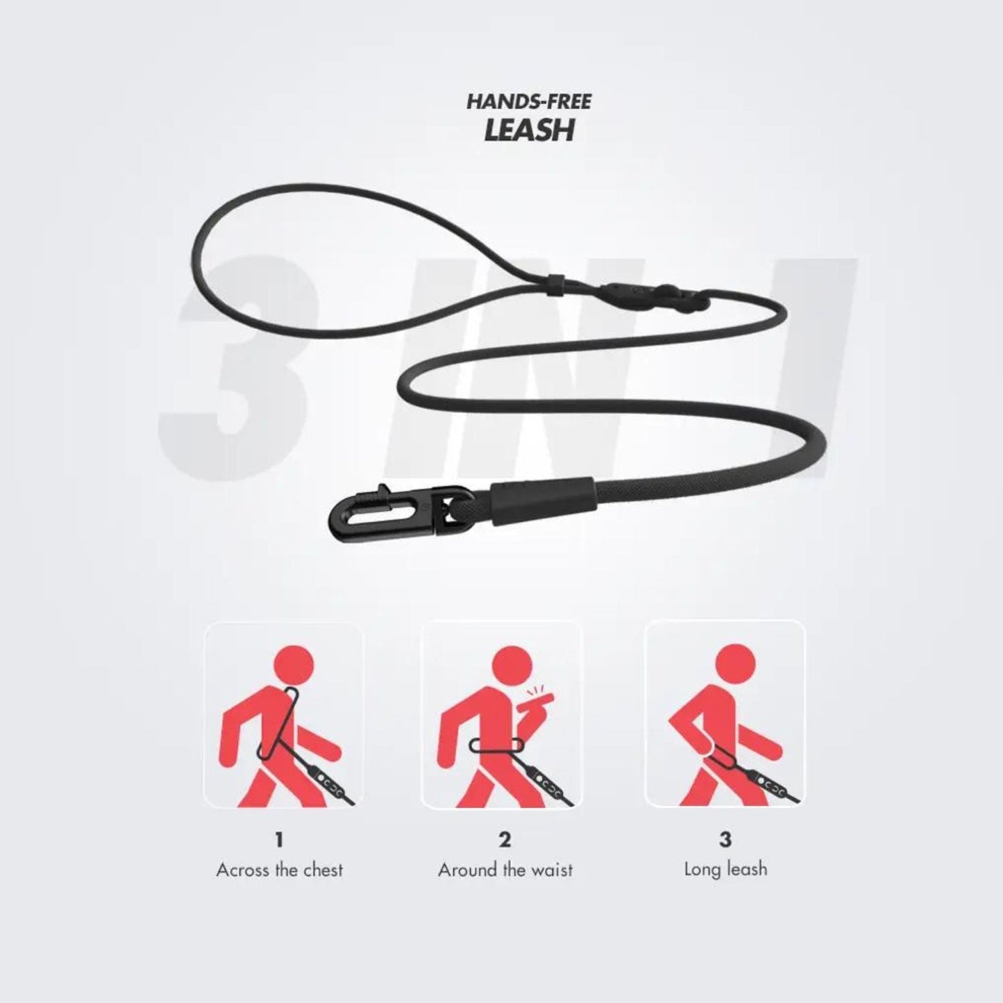 Hands-Free Dog Leash | Army Green