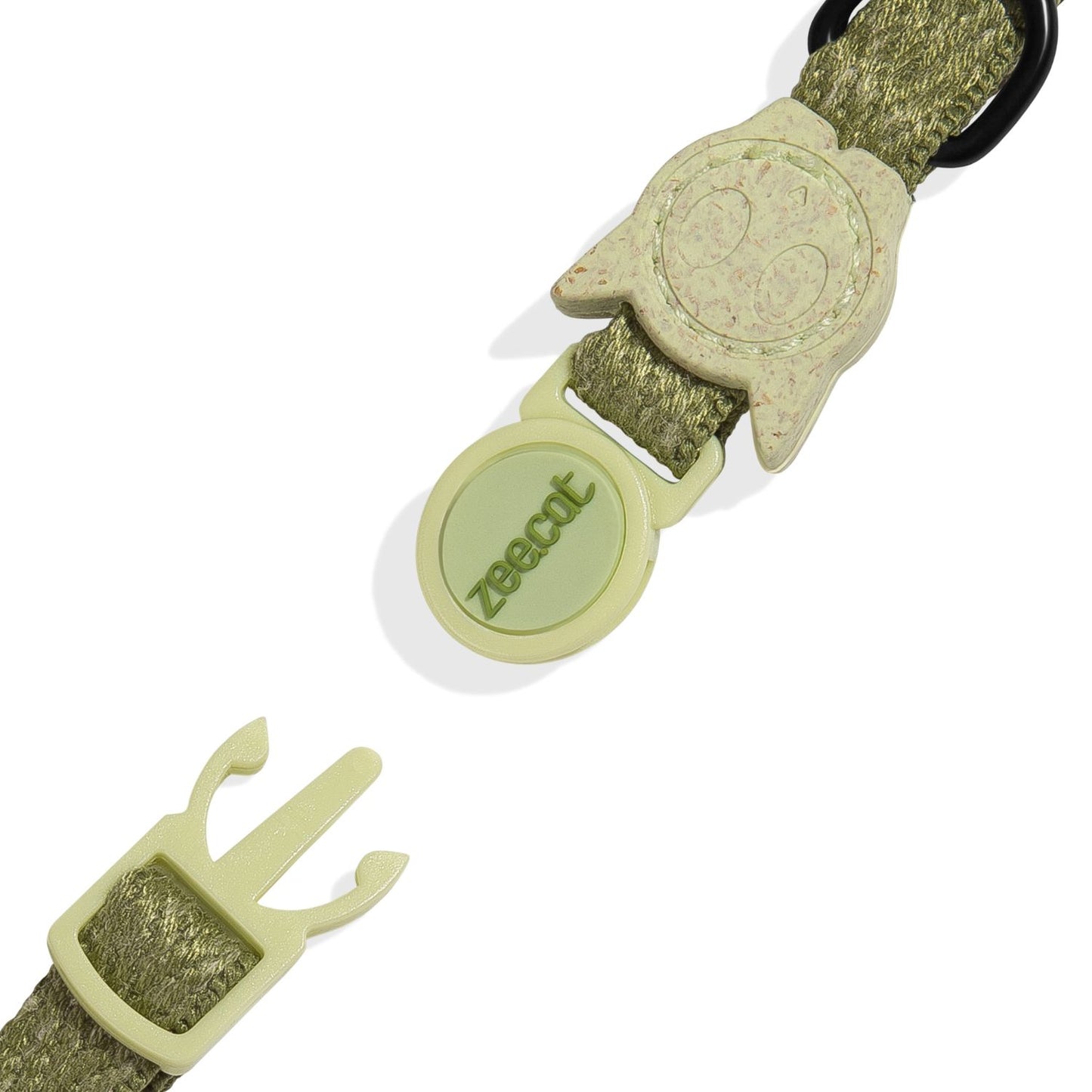 Zee.Cat Moss Naturals Cat Collar