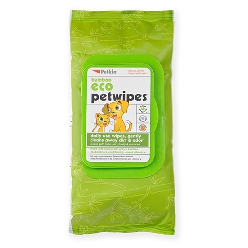 Petkin Bamboo Pet Tushie Wipes |80 Pack