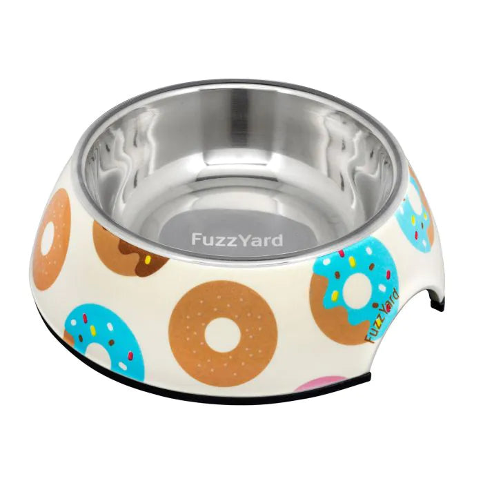 FuzzYard - Go Nuts for Donuts Dog Bowl - Peticular
