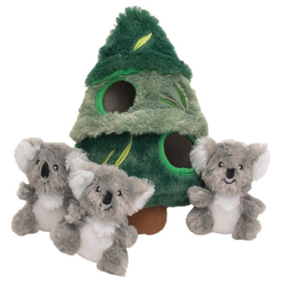 Interactive Burrow Puzzle Dog Toy | Koala in Tree