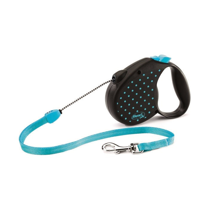 Flexi Retractable Cord Dog Lead | Dots Medium | Peticular