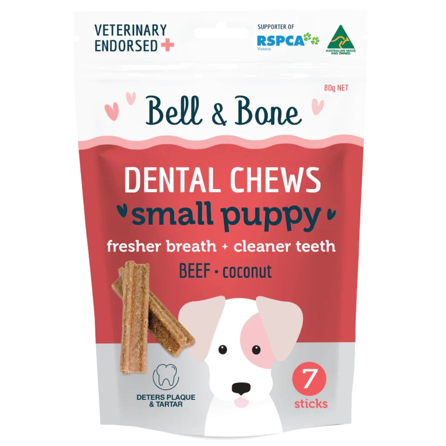 Puppy Dental Chews | Beef & Coconut