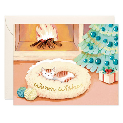 Christmas Card | Cat Warm Wishes