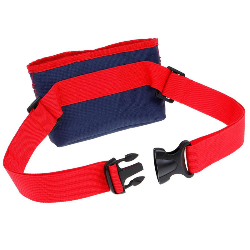 Large Good Dog Treat Pouch | Navy & Red