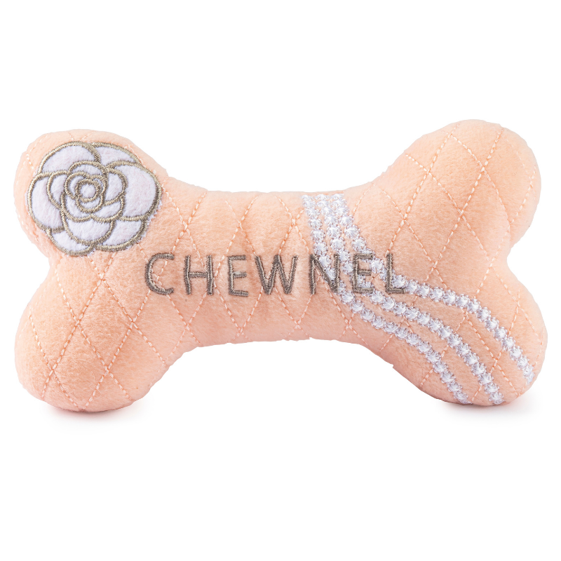 Plush Dog Toy | Koko Chewnel Blush Bone - Peticular