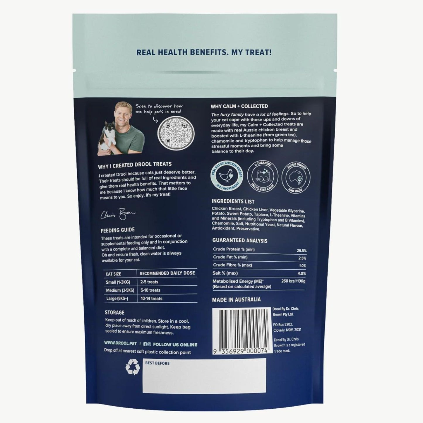 Calm + Collected Cat Treats | Chicken