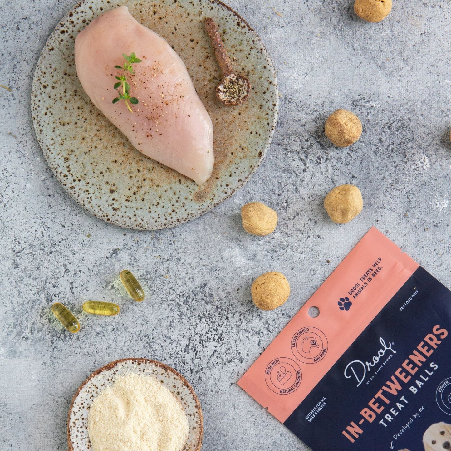 In-Betweeners Dog Treat Balls | Salmon