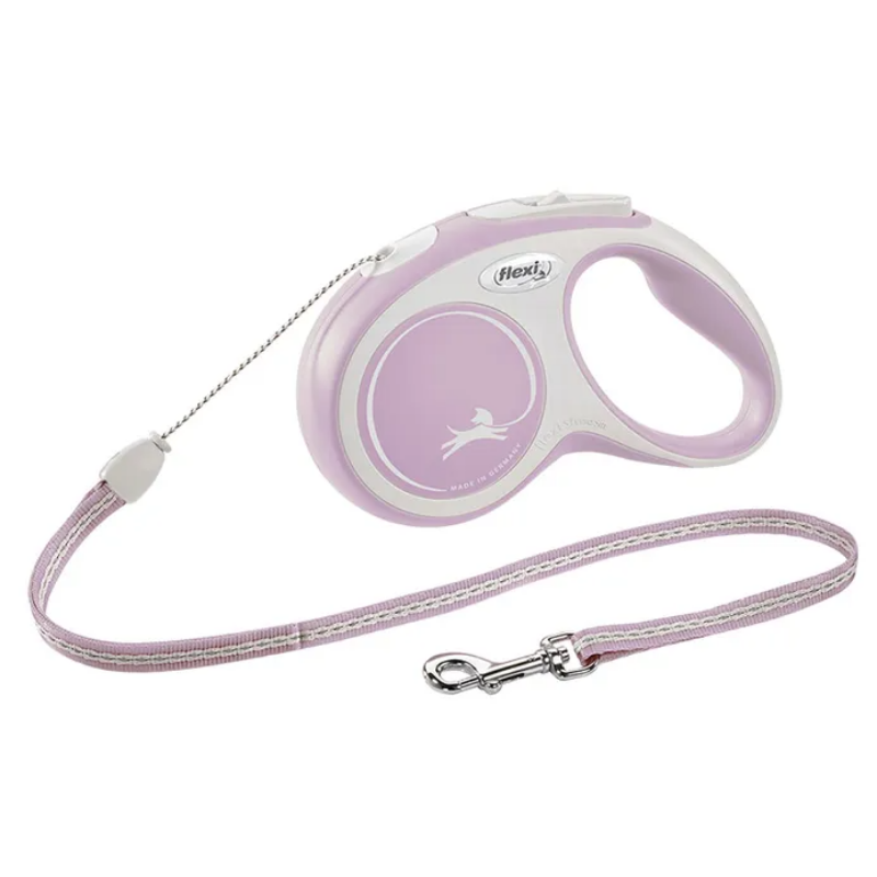 Retractable Dog Lead | New Comfort Cord Rose