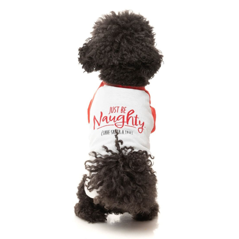 Christmas Dog T-Shirt | Just Be Naughty