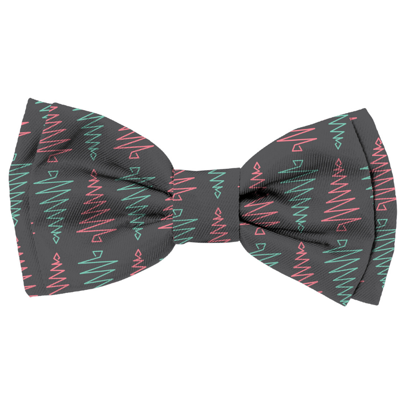 FuzzYard Christmas Bow Tie | Pastel Trees | Peticular