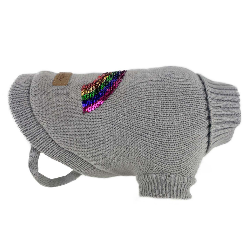 Rainbow Knit Dog Jumper