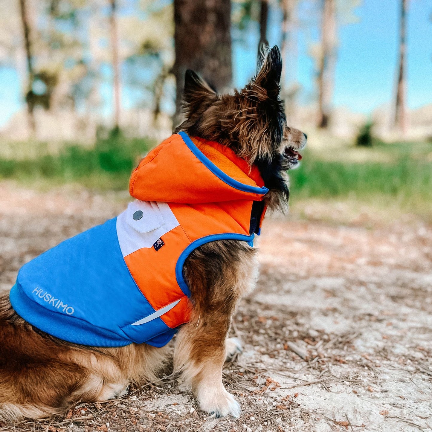 Snow Parka Waterproof Dog Coat | Orange