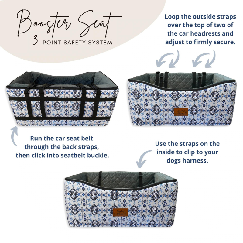 Car Pet Booster Double Seat | Daydream Shells - Peticular
