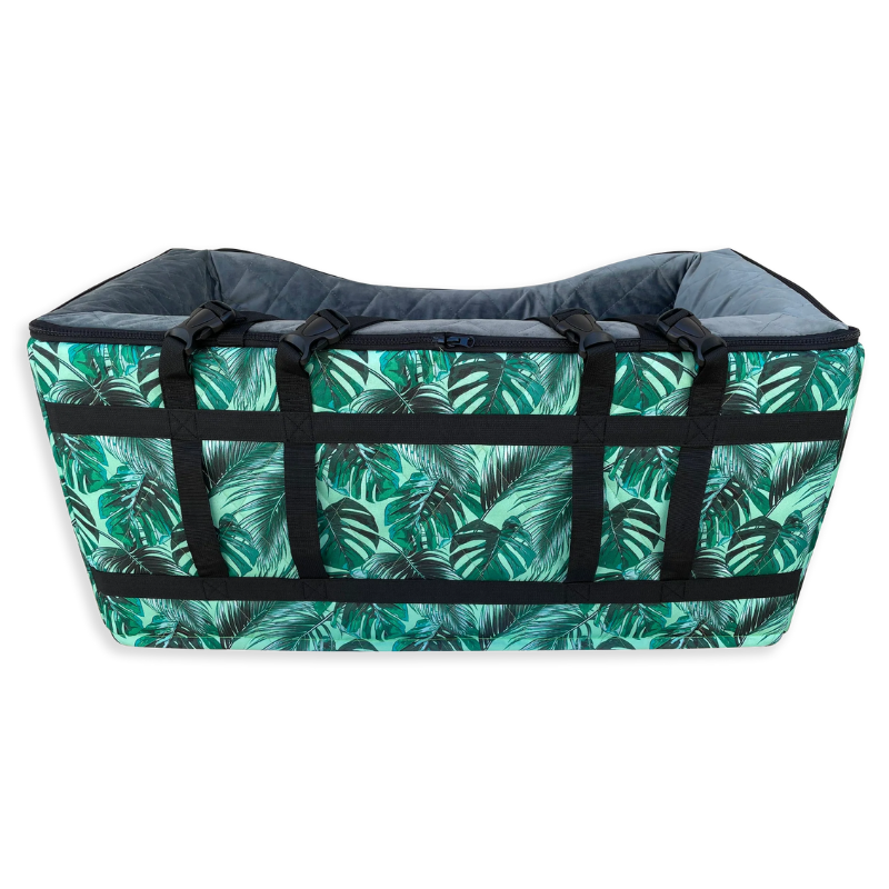 Car Pet Booster Double Seat | Tropical Leaves