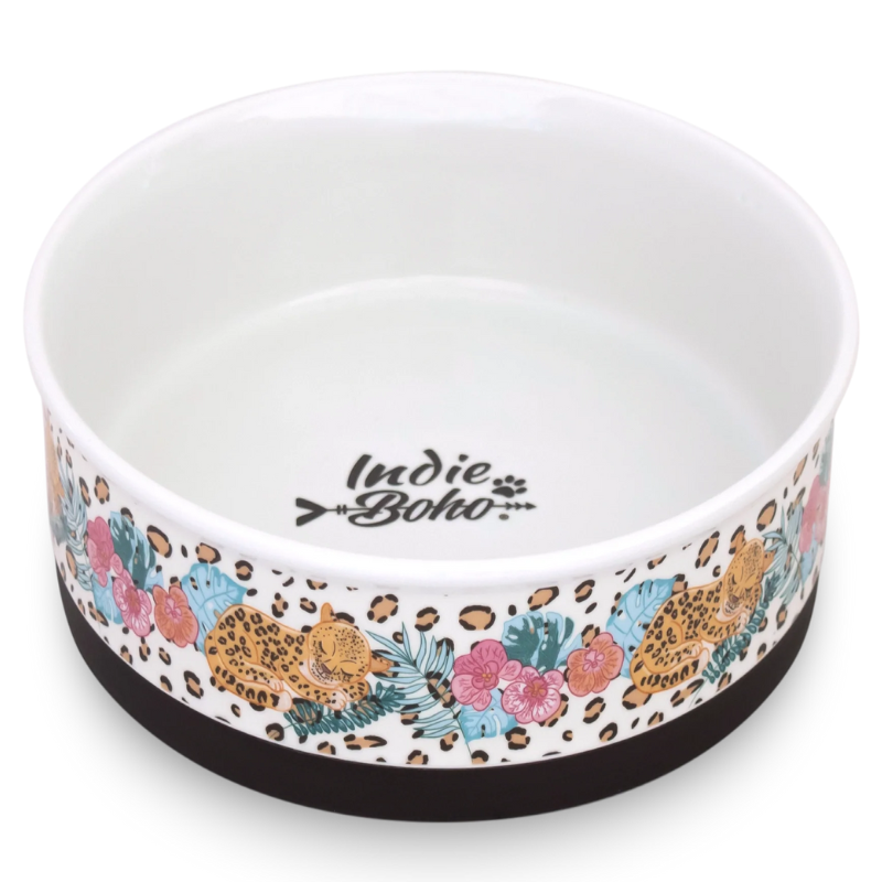 Designer Pet Bowls | Leopard Luxe