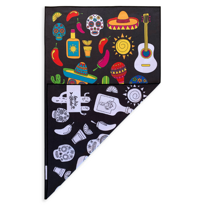 Pet Travel & Bath Towel | Mexican Skulls