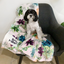 Indie Boho Designer Pet Blanket | Succulent Medley | Peticular